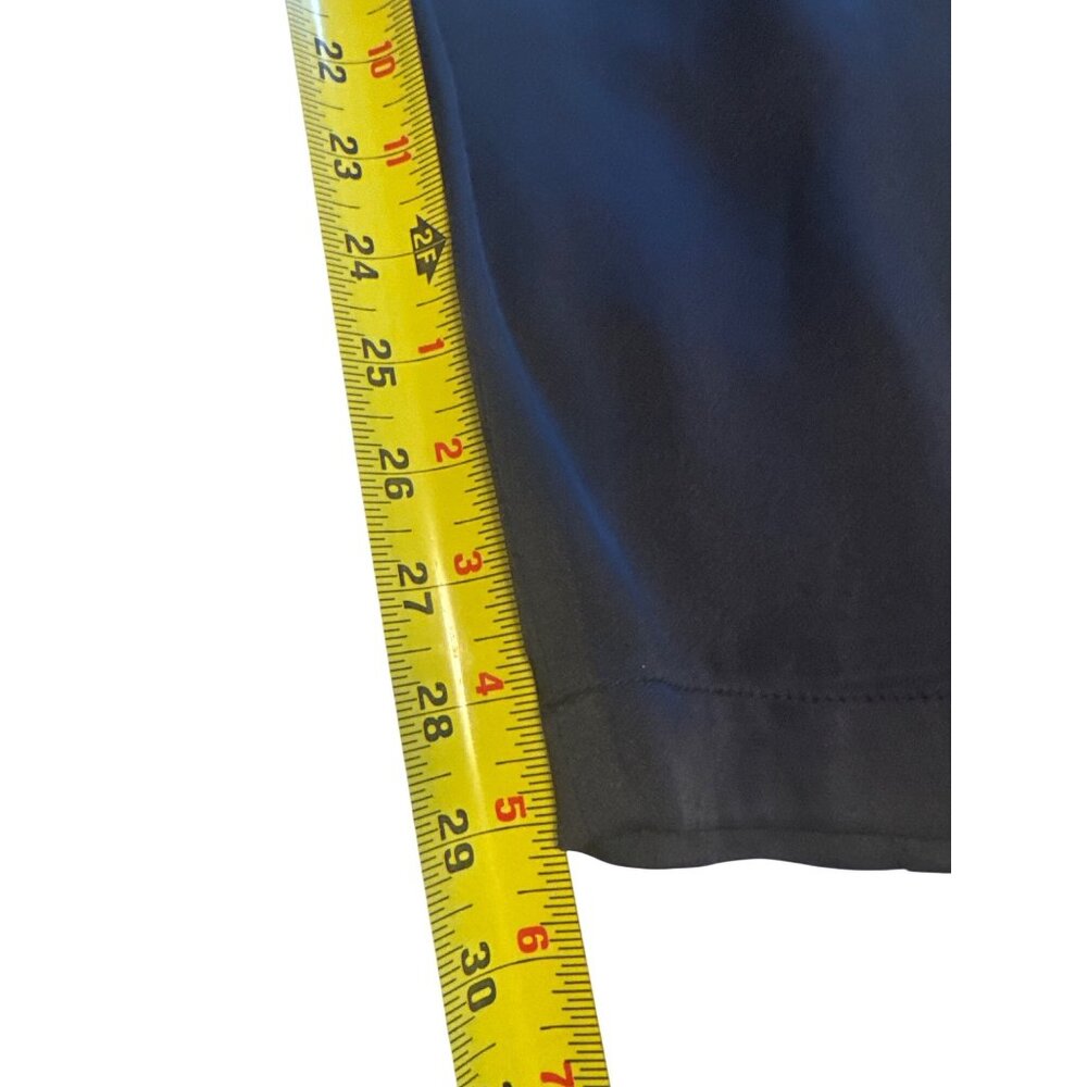 Vince Navy Satin Drawstring Pants Size M Italian Fabric Luxe Minimalist Y2K Vibe - Picture 9 of 14